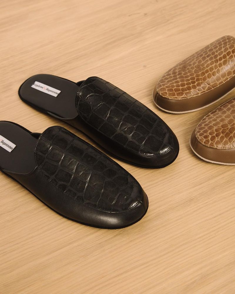 Customizable objects - Leather sleepers, home shoes - RXBSHOES