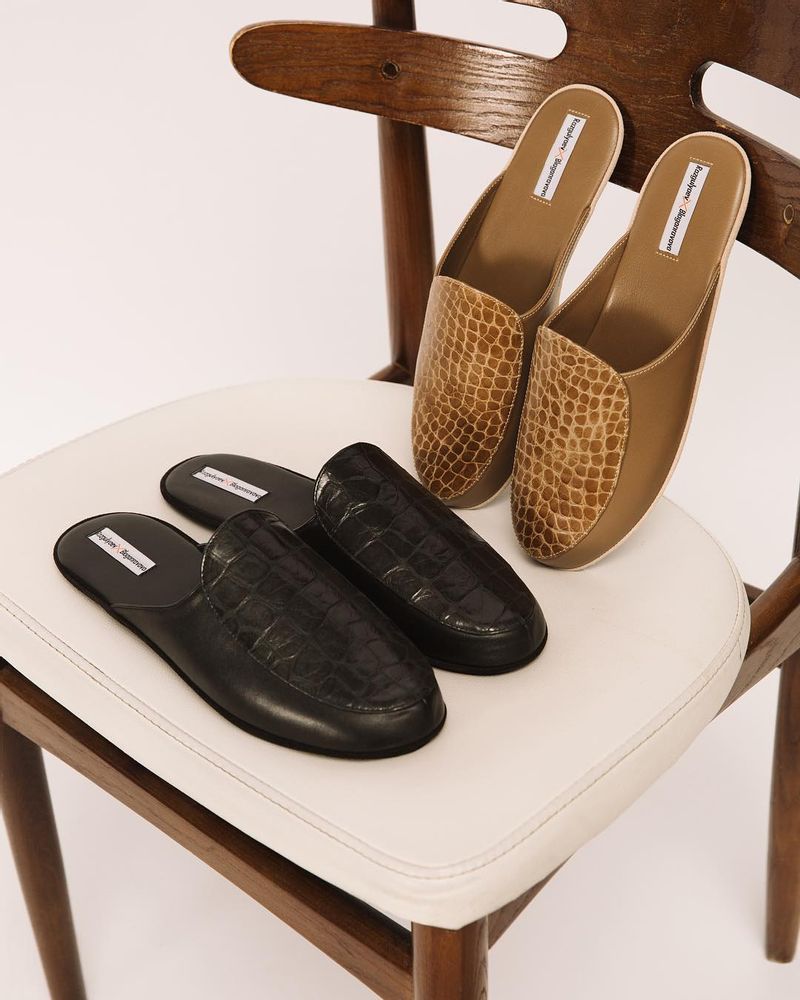 Customizable objects - Leather sleepers, home shoes - RXBSHOES
