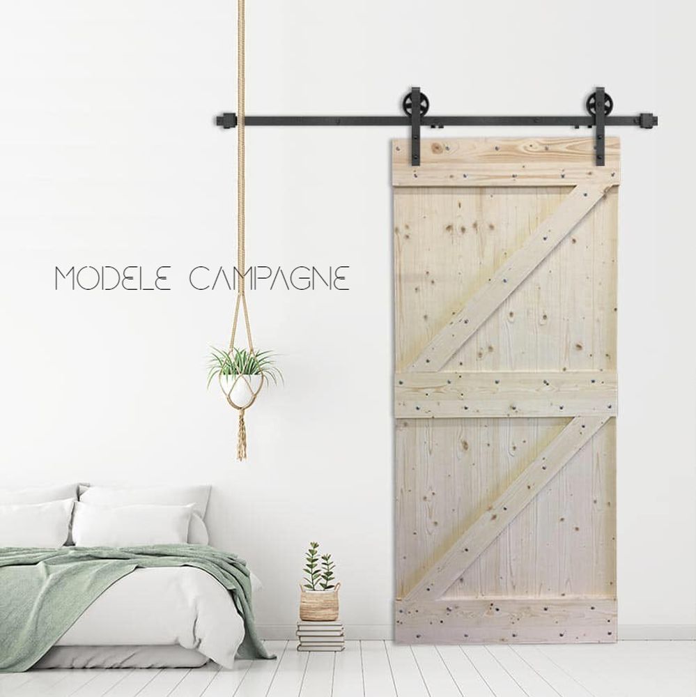 Ensembles muraux - PACK Porte coulissante brute - SESAME OUVRE-TOI