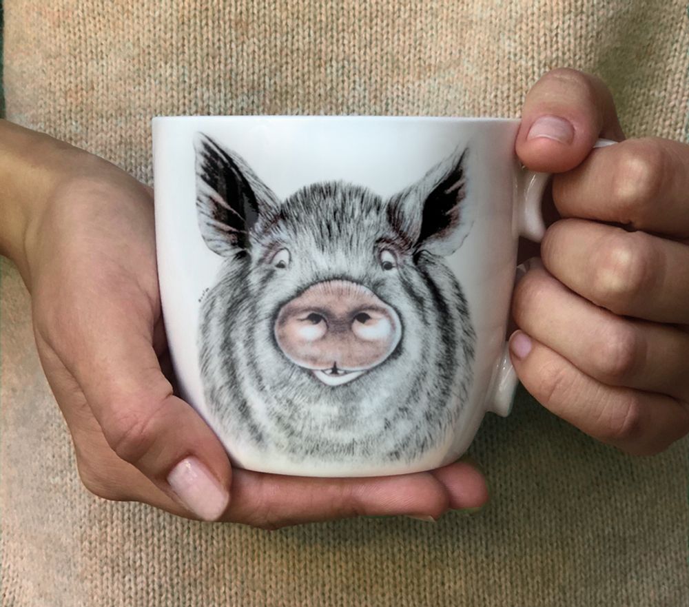 Mugs - Fine bone china mug - CHARLOTTE NICOLIN