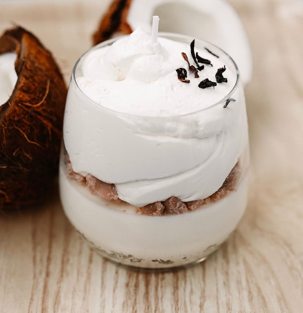 Candles - Large Coconut Verrine - PROVENCE CHIC