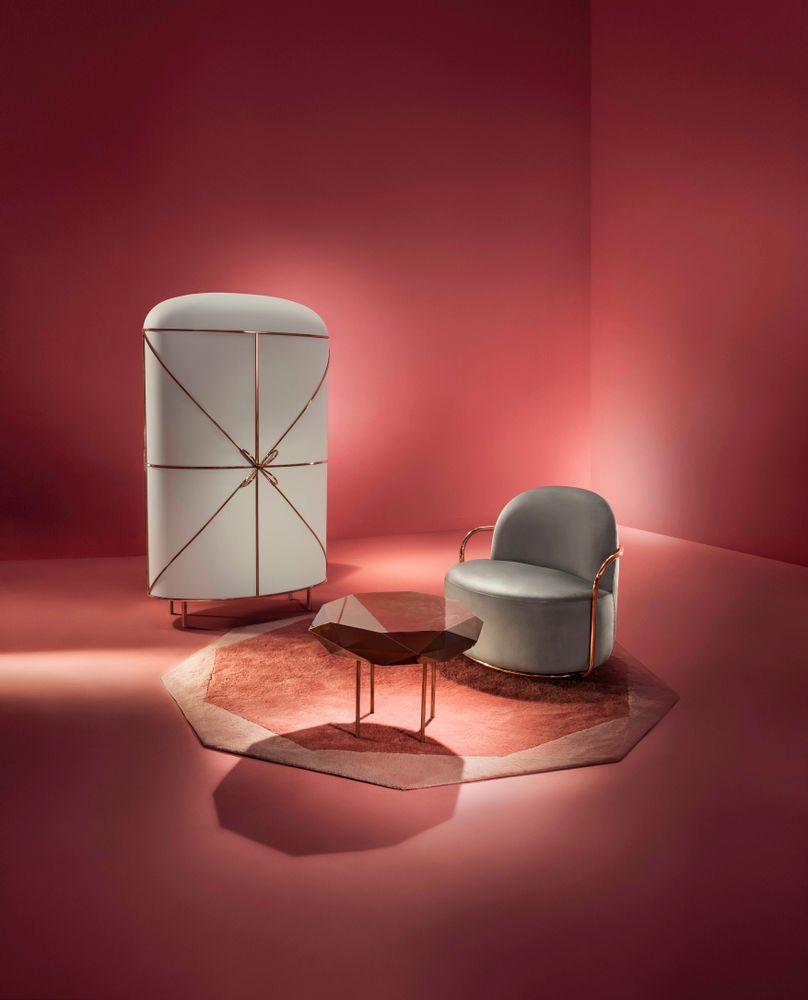 Armchairs - Orion Lounge Chair - SCARLET SPLENDOUR