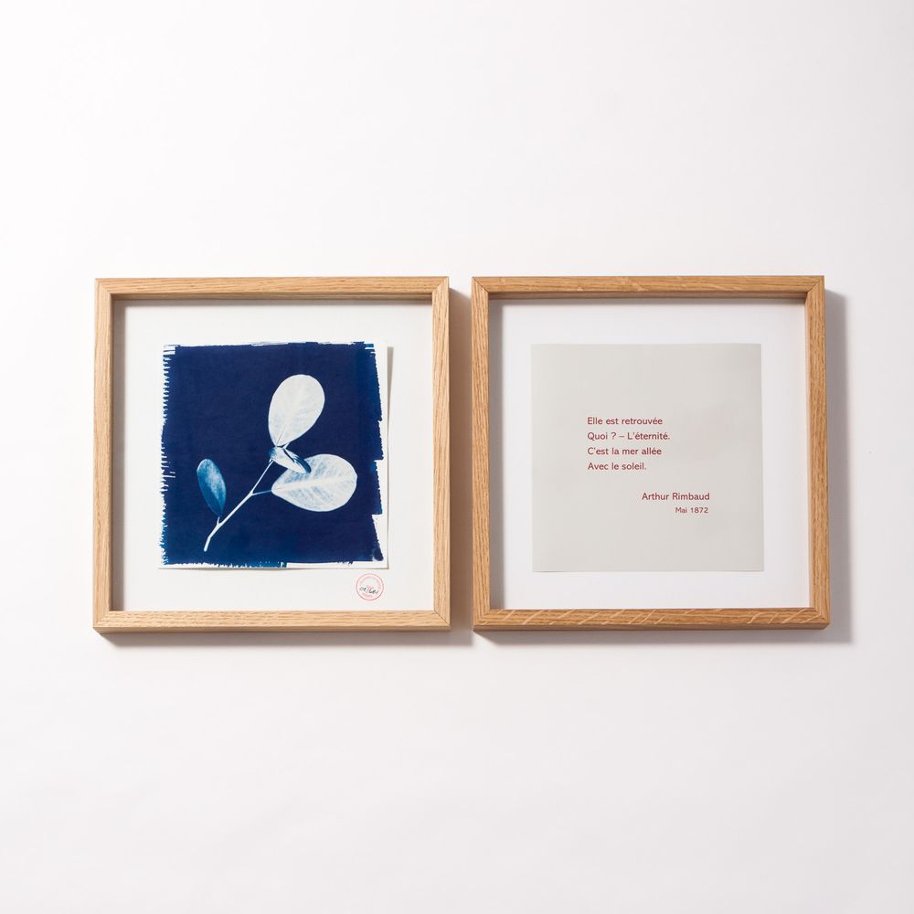 Autres décorations murales - DIPTYQUE CYANOTYPE ETERNITE - LILY BLANCHE