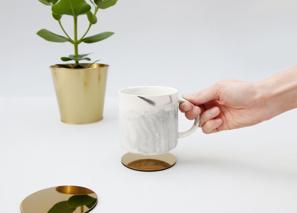 Tea and coffee accessories - Marble Effect Mugs - SUCK UK