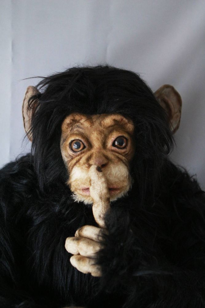 Customizable objects - Cute realistic monkey sculpture - KATERINA MAKOGON