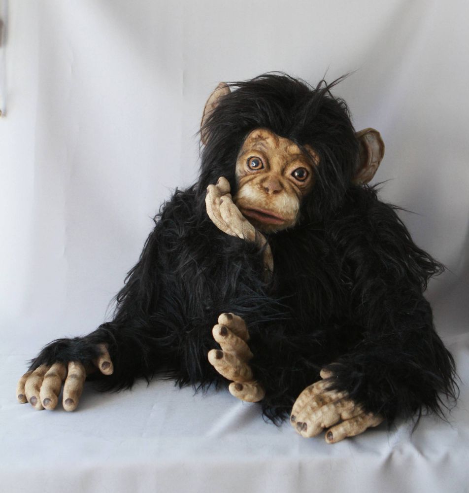 Customizable objects - Cute realistic monkey sculpture - KATERINA MAKOGON