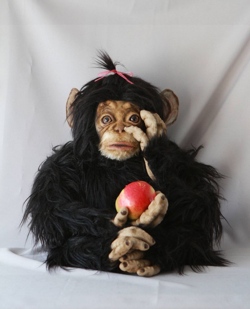 Customizable objects - Cute realistic monkey sculpture - KATERINA MAKOGON