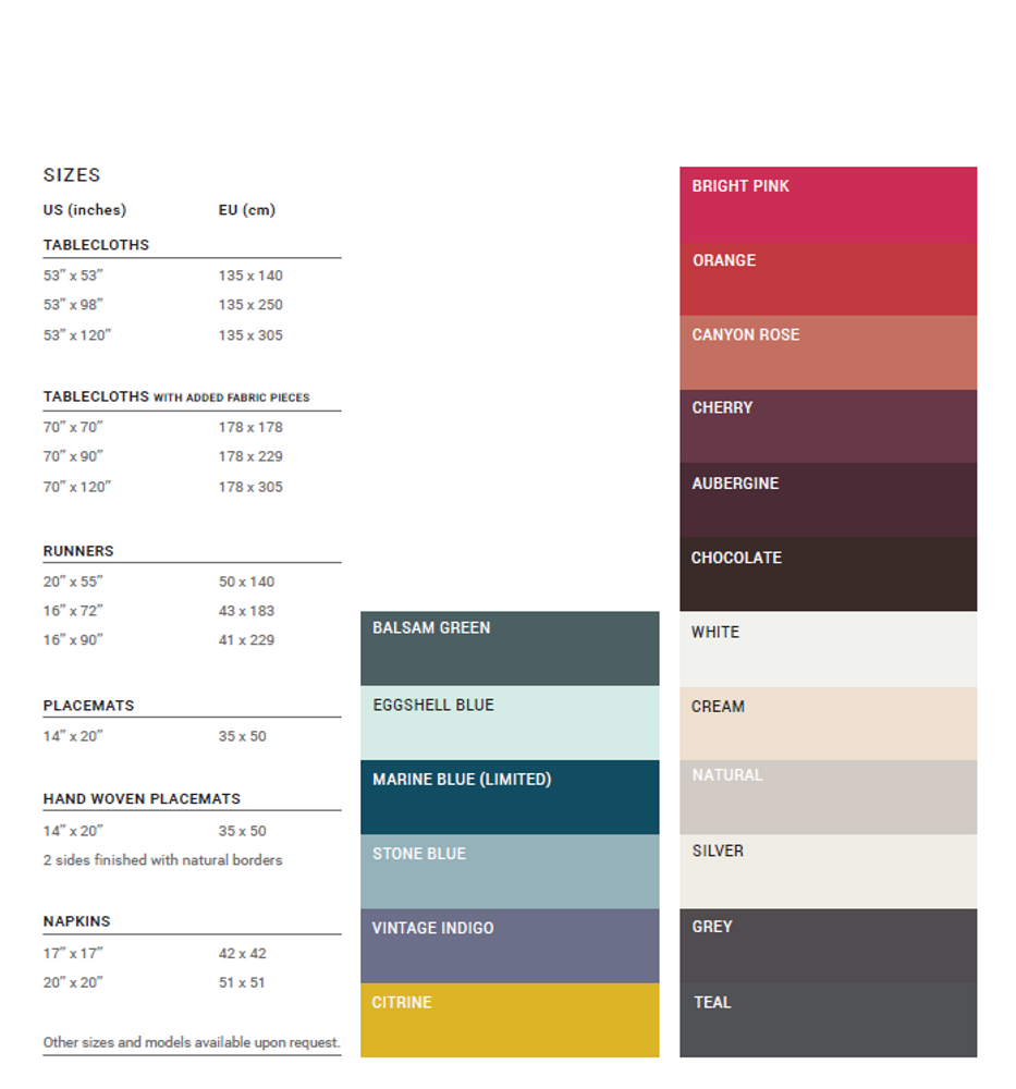 Table linen - LinenMe Lara Tablecloth and Napkins - LINENME