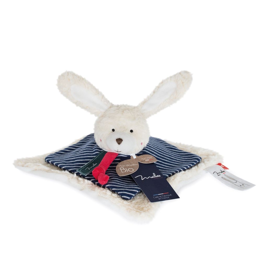 Soft toy - ORGANIC COTTON/GM rabbit doll - MAILOU TRADITION - DOUDOU ET COMPAGNIE