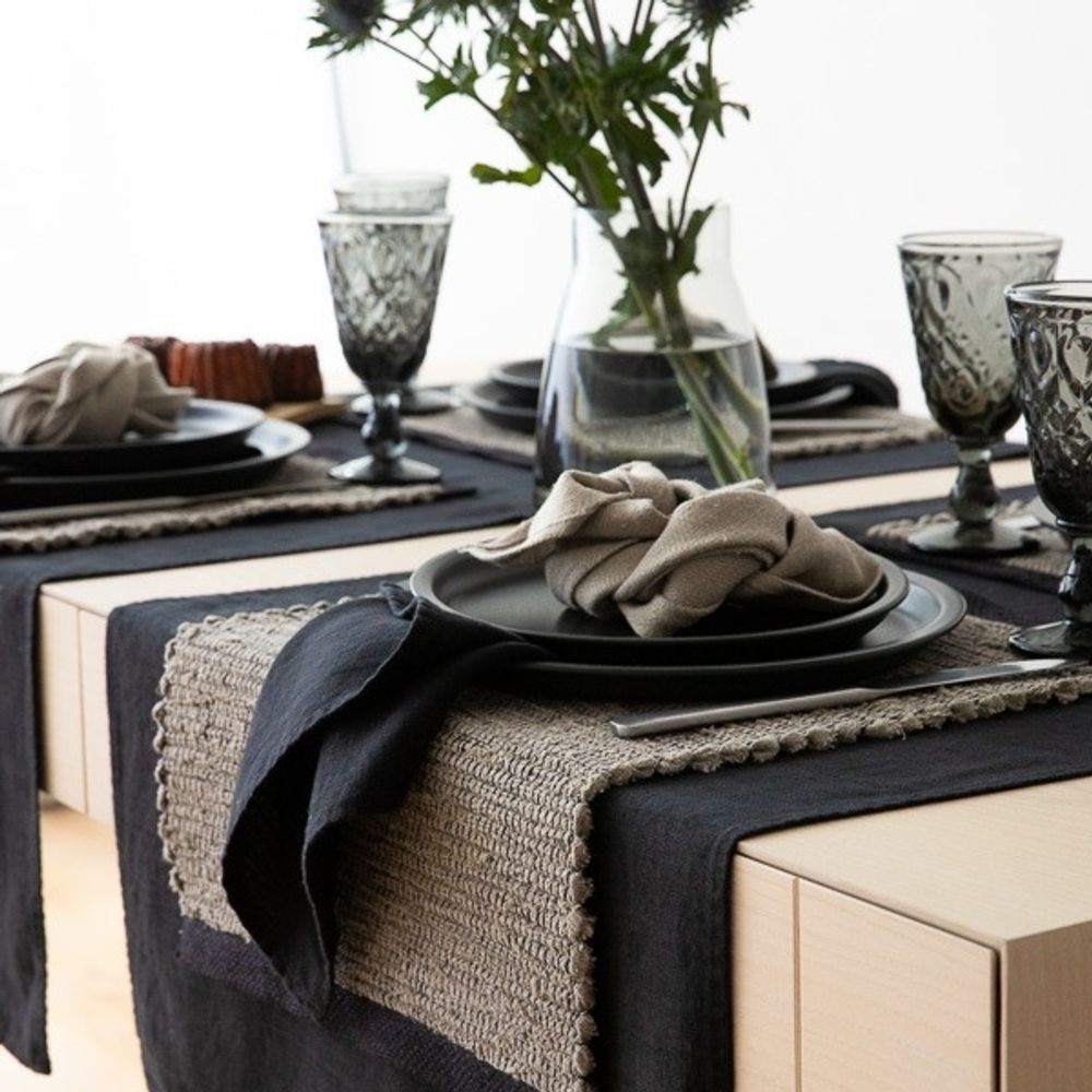 Sets de table - Set de table en lin tissé à la main Lara - LINENME