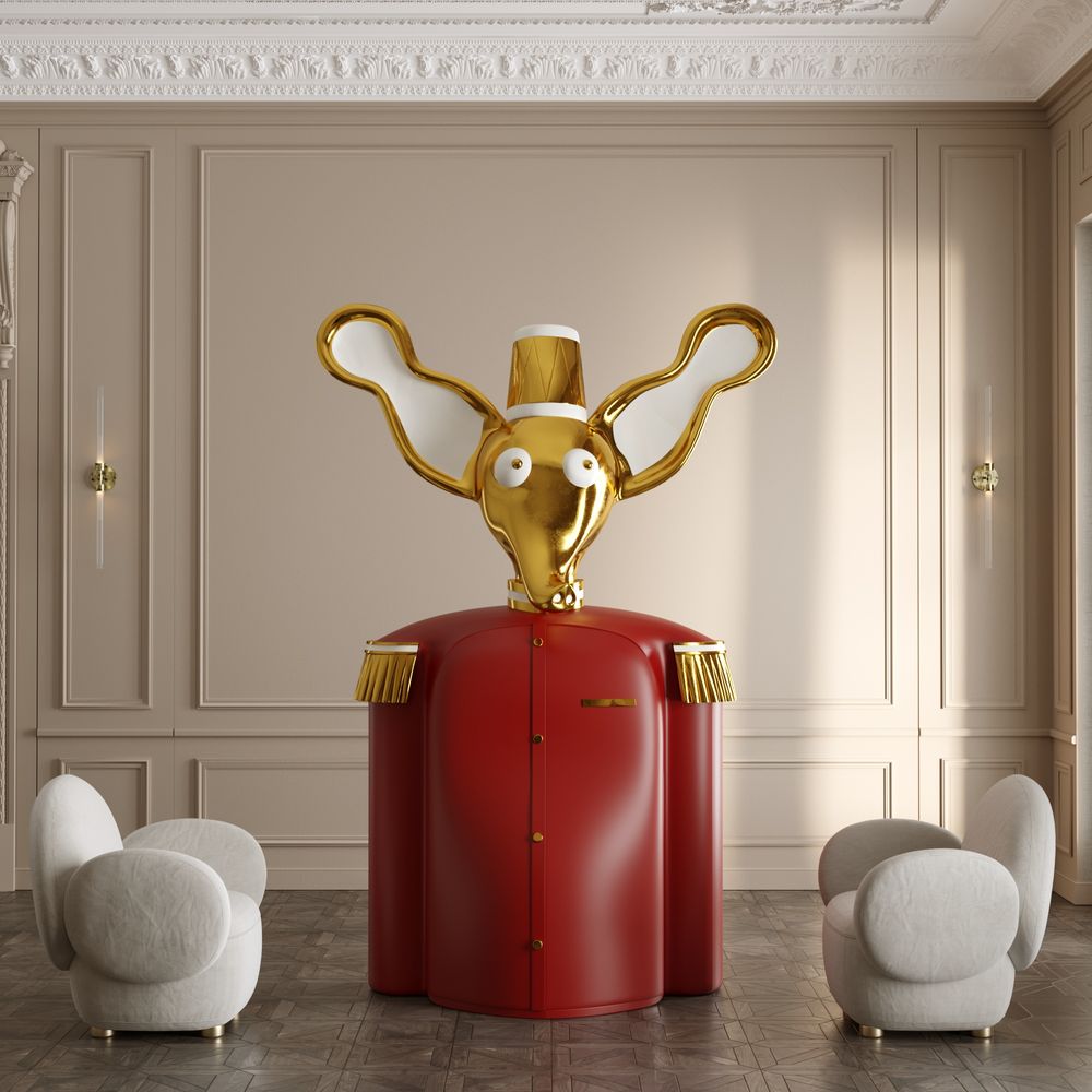 Etagères - Cabinet Monsieur Elie Rouge - SCARLET SPLENDOUR