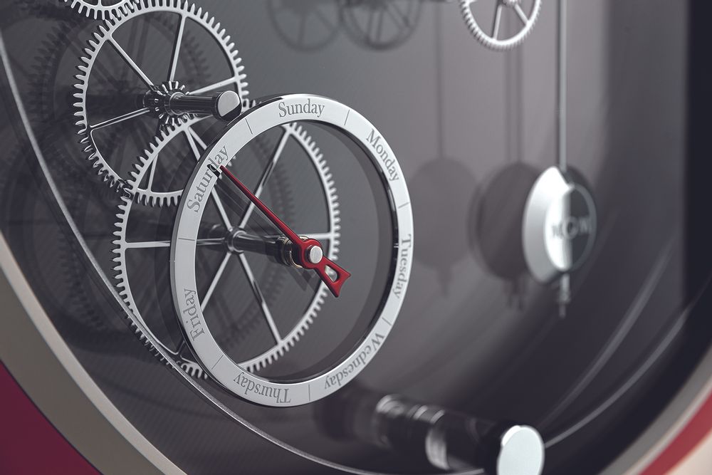 Clocks - INDIANAPOLIS RED FIRE PENDULUM - MECCANICHE OROLOGI MILANO