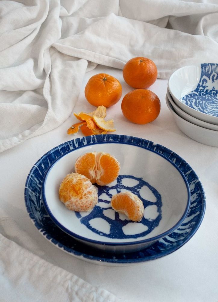 Céramique - ASSIETTE CREUSE - CAMÉLIA - PORCELAINE DU LOT VIREBENT