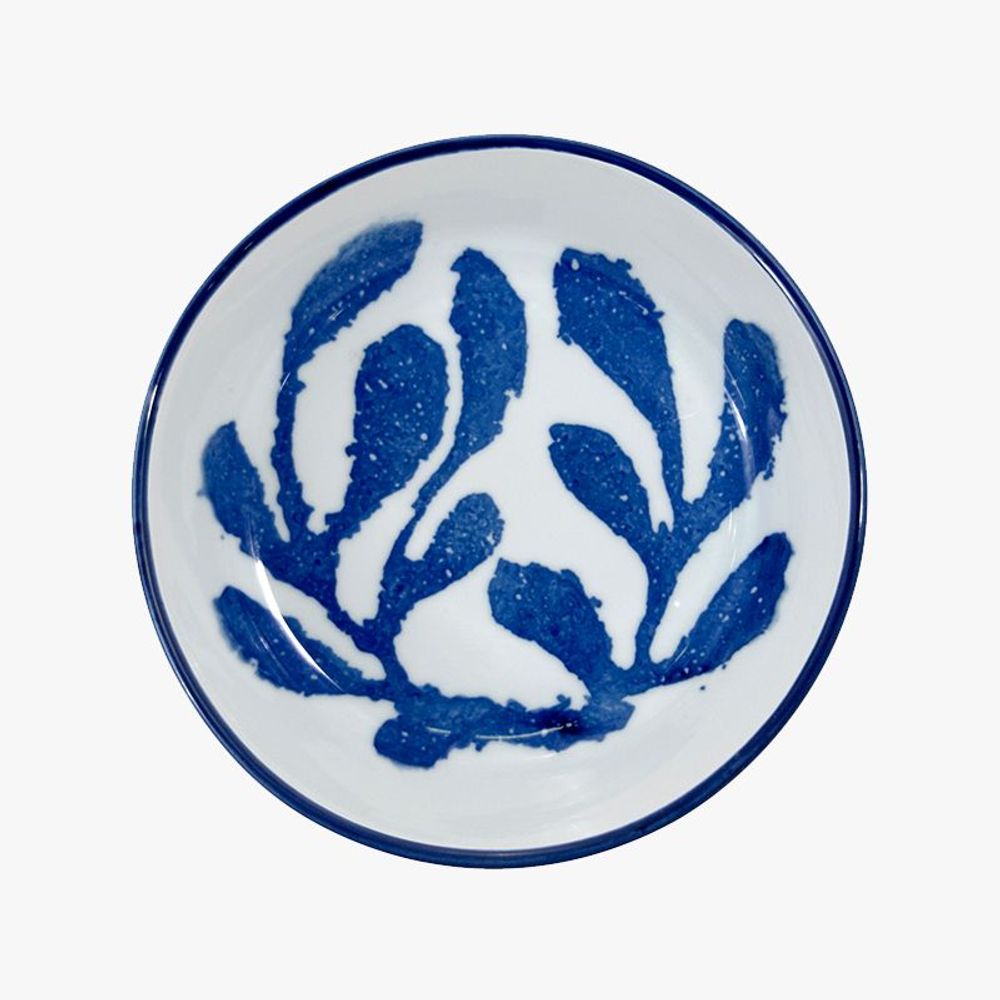 Céramique - ASSIETTE CREUSE - SAUGE - PORCELAINE DU LOT VIREBENT