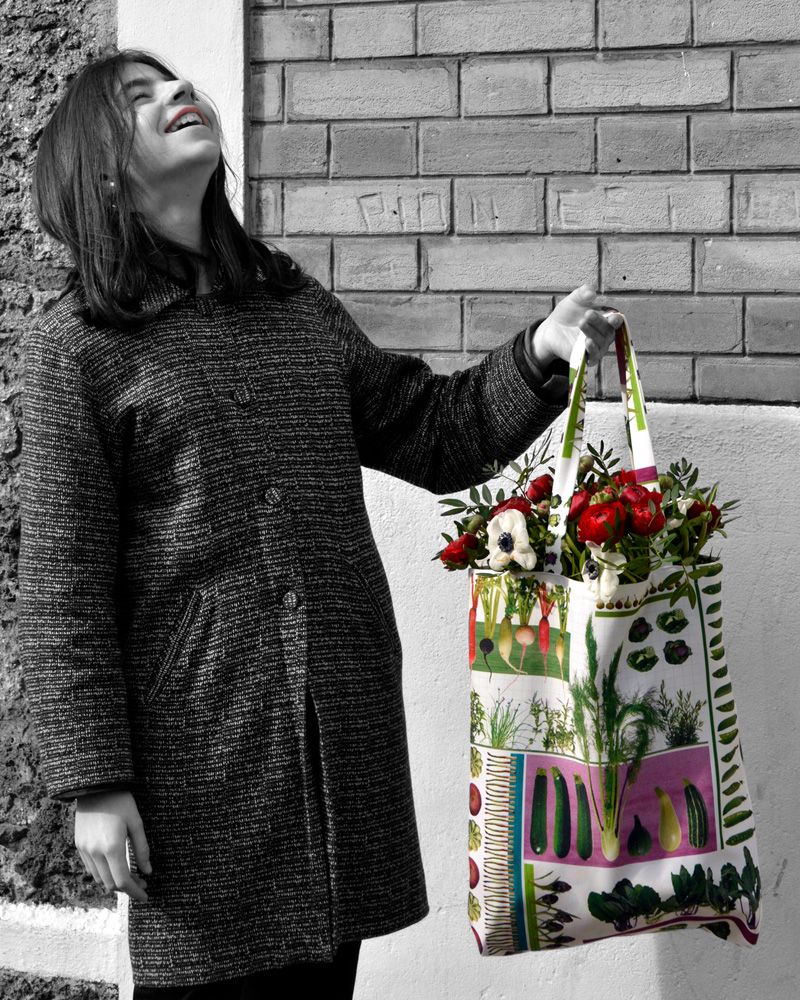 Homewear textile - Tote Bag Jardin potager - MARON BOUILLIE