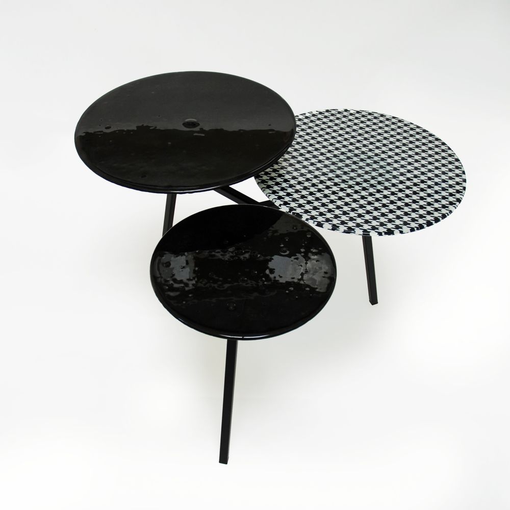 Tables basses - Toutes les 3 tables basses en verre d'art faites à la main - BARANSKA DESIGN