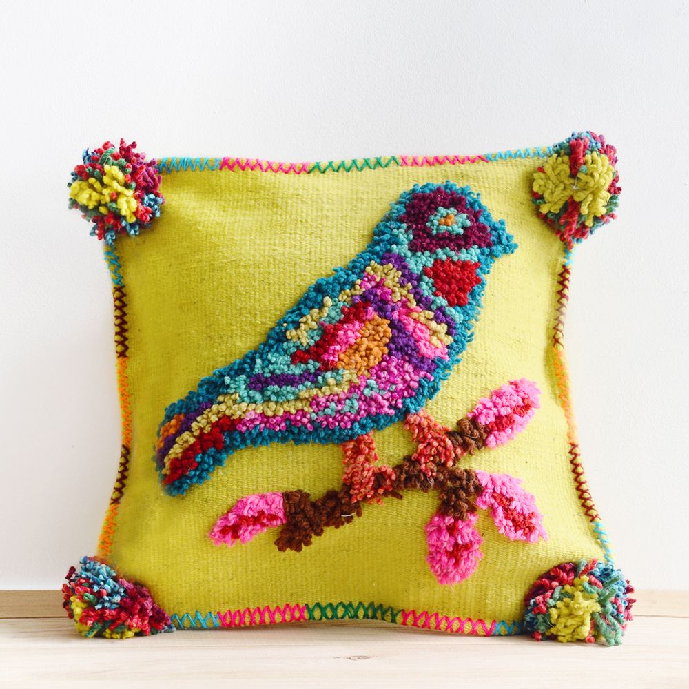 Fabric cushions - Cushions “Nathalie's birds” - PO! PARIS