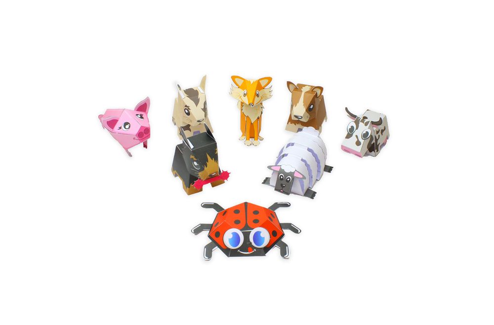 Decorative objects - Hobbies - Kit 8 papertoys - AGENT PAPER