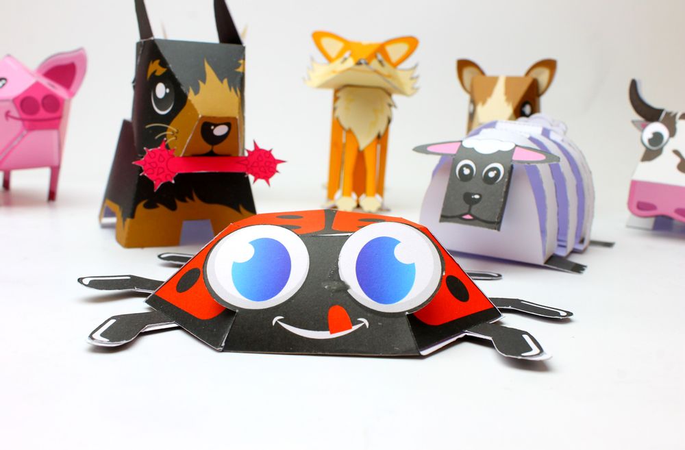 Decorative objects - Hobbies - Kit 8 papertoys - AGENT PAPER