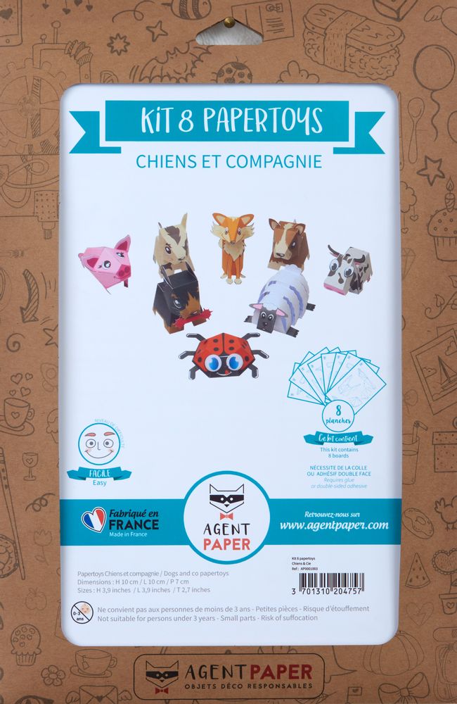 Decorative objects - Hobbies - Kit 8 papertoys - AGENT PAPER