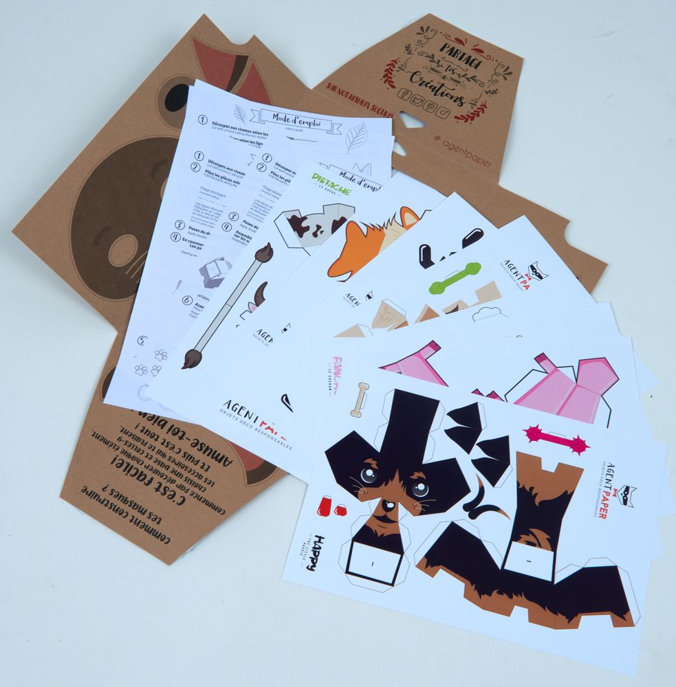 Decorative objects - Hobbies - Kit 8 papertoys - AGENT PAPER