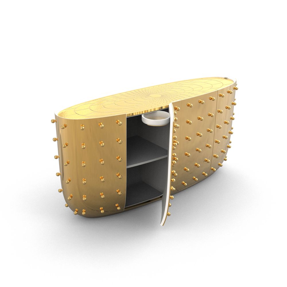 Sideboards - Oasis Sideboard Gold - SCARLET SPLENDOUR