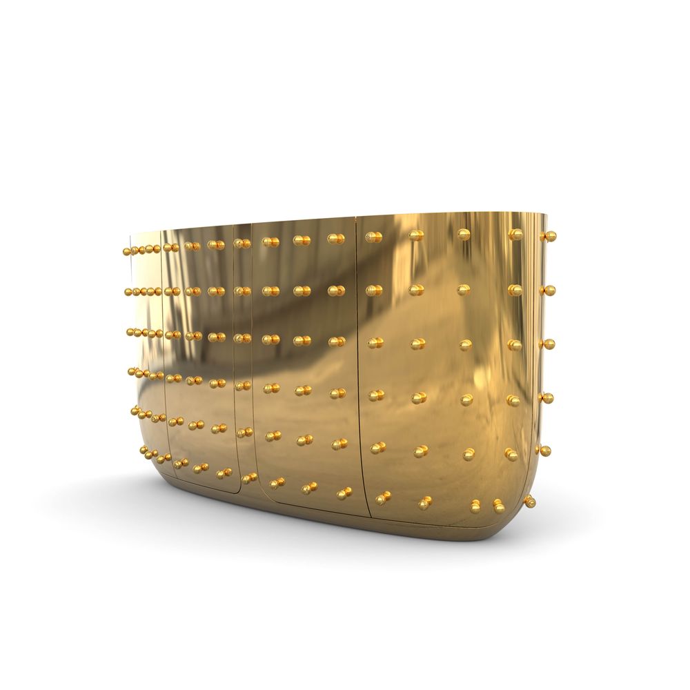Sideboards - Oasis Sideboard Gold - SCARLET SPLENDOUR