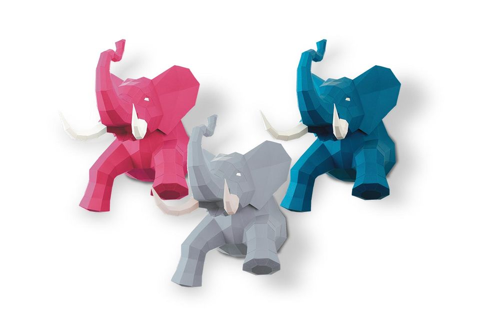 Other wall decoration - Paper Decoration - Elephant Trophy - AGENT PAPER