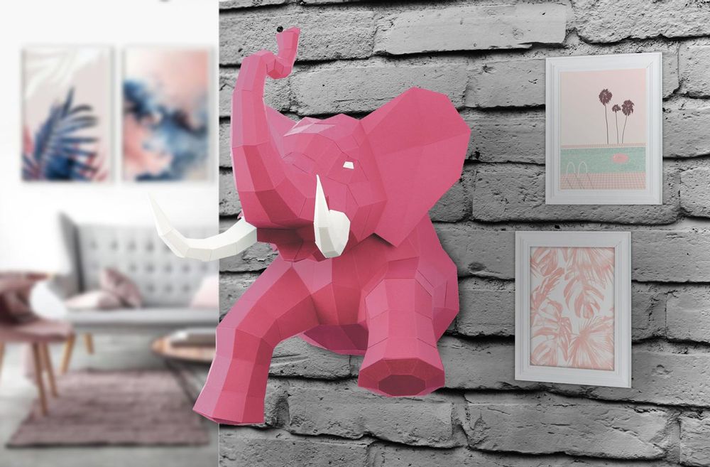 Other wall decoration - Paper Decoration - Elephant Trophy - AGENT PAPER