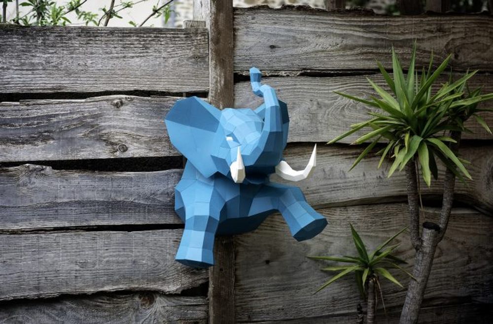 Other wall decoration - Paper Decoration - Elephant Trophy - AGENT PAPER