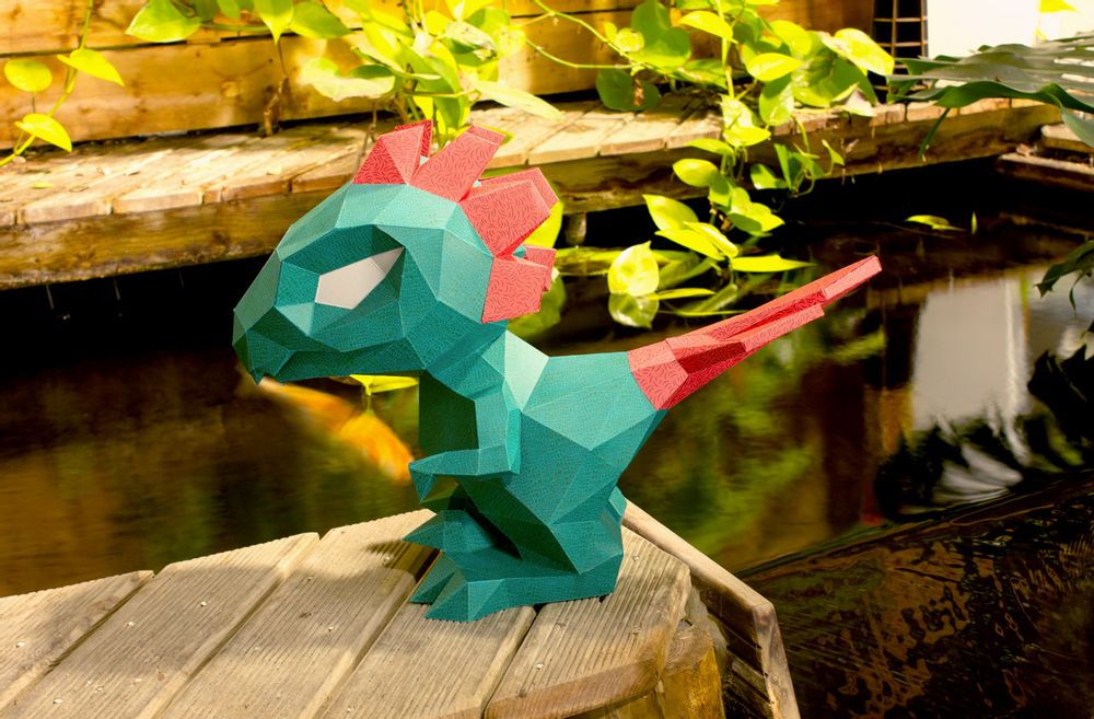 Decorative objects - Paper decoration - Trophy petit dino - AGENT PAPER