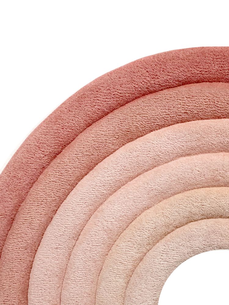 Children's bedrooms - Rainbow Rug Rusty Pink - MAISON DEUX X TEUN ZWETS