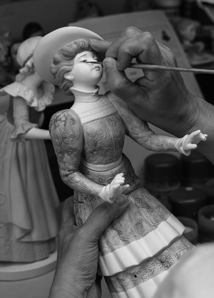 Sculptures, statuettes et miniatures - Flower's Market - Lladró High Porcelain Édition limitée faite à la main - LLADRÓ