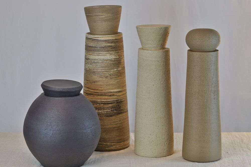 Decorative objects - Decorative Round Pots - CERÂMICA ROSA MARIA