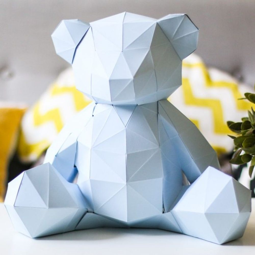 Objets de décoration - Décoration en papier - Trophée ourson  - AGENT PAPER