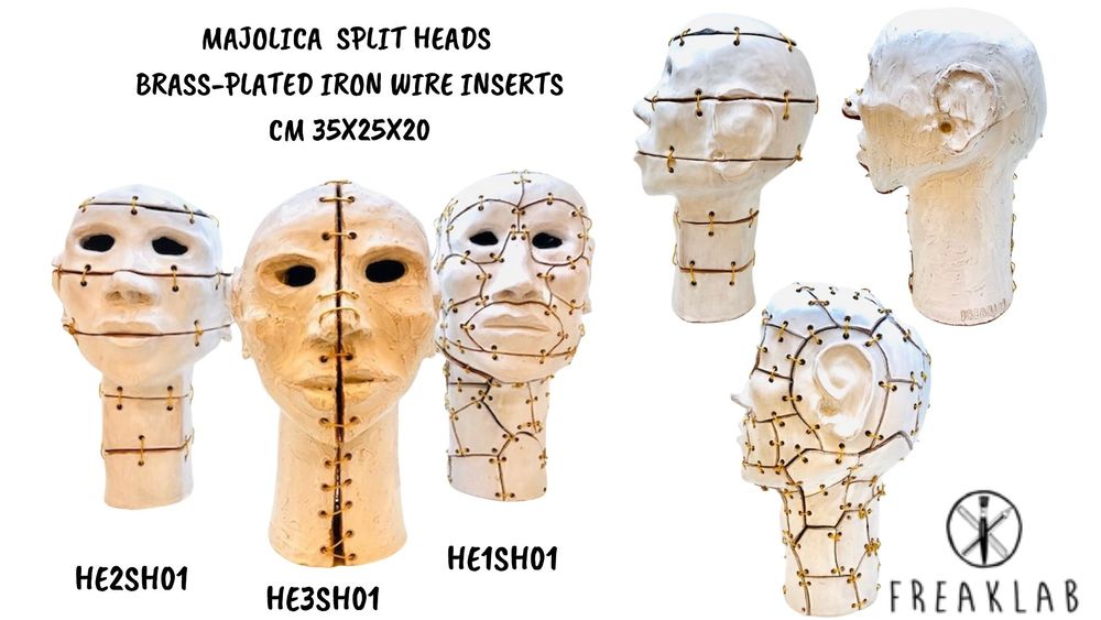 Sculptures, statuettes and miniatures - SCULPTURE SPLIT HEADS - FREAKLAB