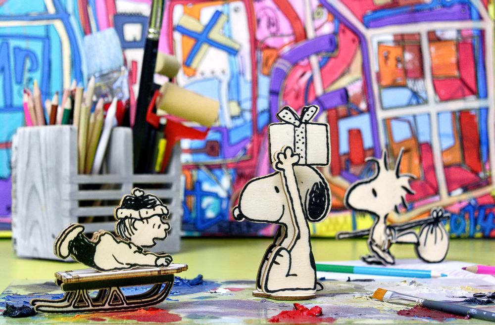 Objets de décoration - Décoration en bois - P'tits Bidules Peanuts  - AGENT PAPER