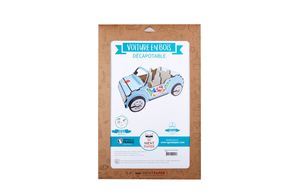 Objets de décoration - Décoration en bois - Décapotable et Voiture militaire - AGENT PAPER