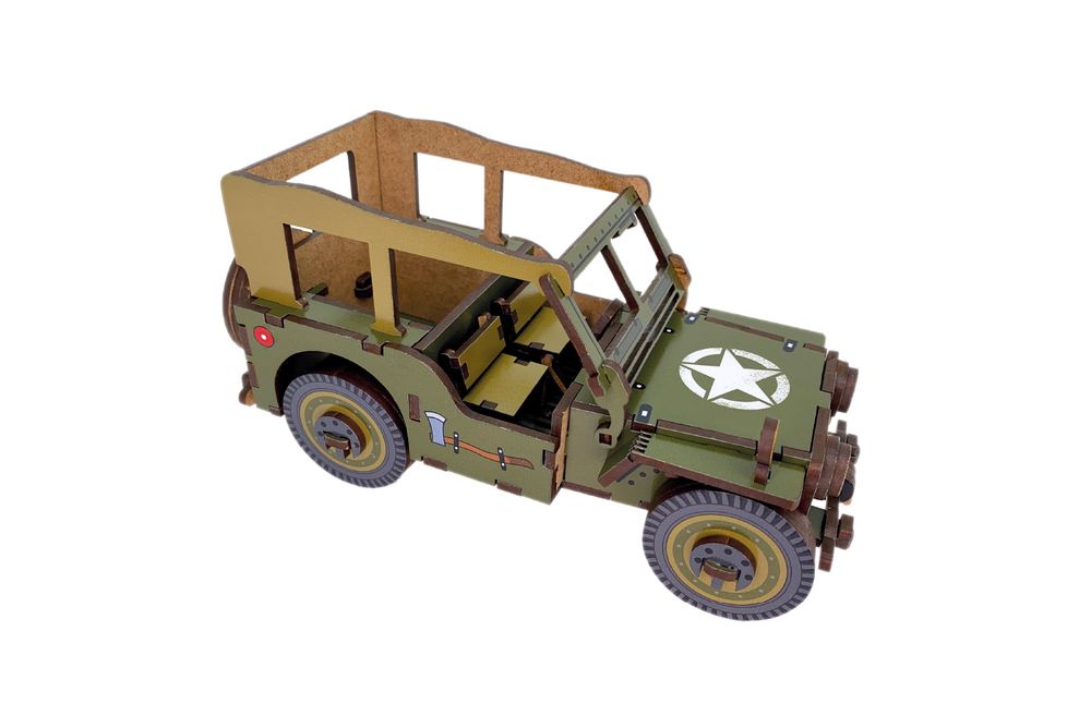 Objets de décoration - Décoration en bois - Décapotable et Voiture militaire - AGENT PAPER