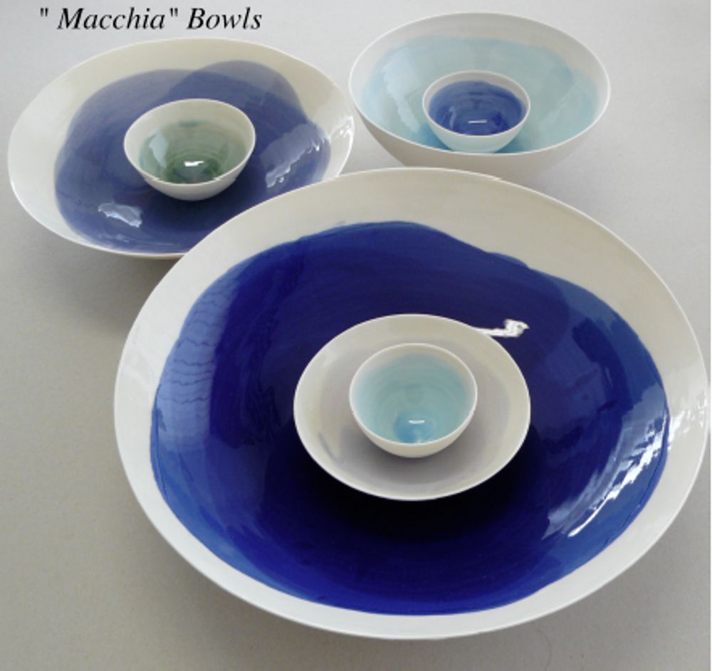 Platter and bowls - "MACCHIA" - POTOMAK STUDIO
