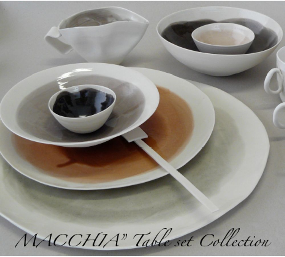 Platter and bowls - "MACCHIA" - POTOMAK STUDIO