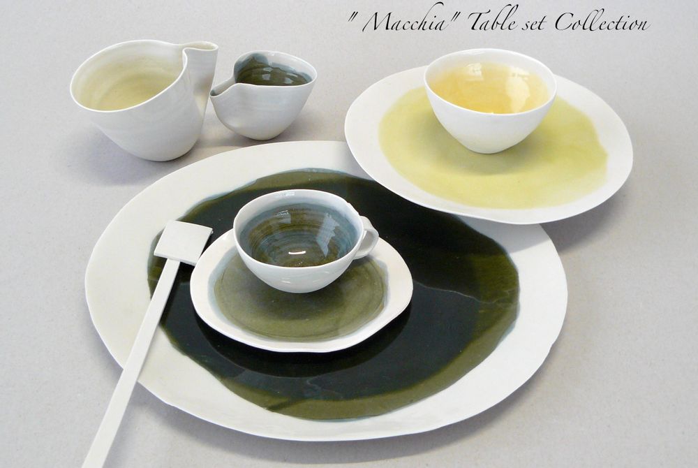 Platter and bowls - "MACCHIA" - POTOMAK STUDIO