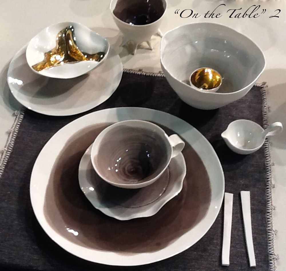 Platter and bowls - "MACCHIA" - POTOMAK STUDIO
