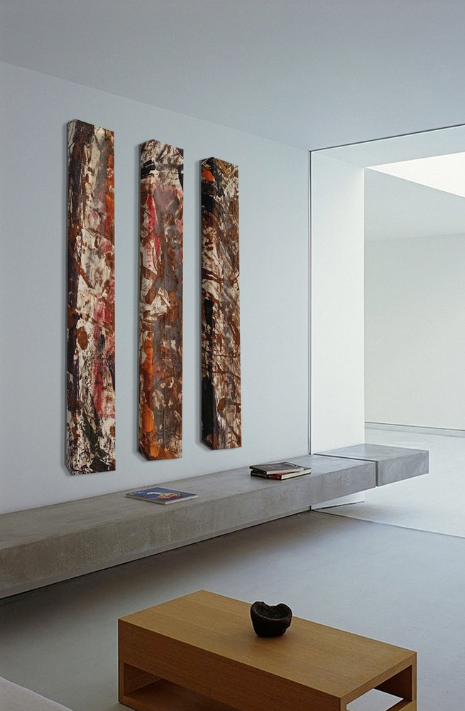 Tableaux - TOILE DE LIN KAKADU - ROU MATERIAAL