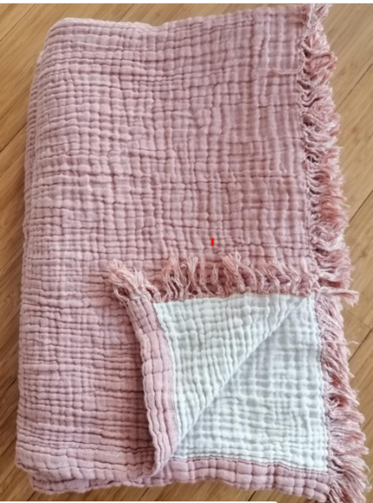 Linge de lit - PLAID DESSUS DE LIT MOUSSELINE COTON - NADIA DAFRI PARIS