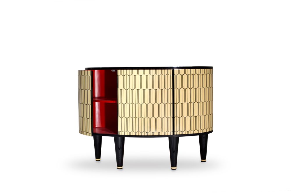 Console table - The Sheik Cabinet - SCARLET SPLENDOUR