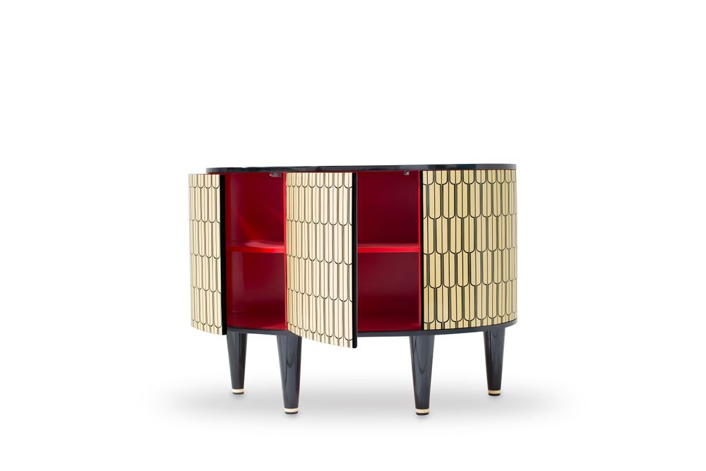 Console table - The Sheik Cabinet - SCARLET SPLENDOUR