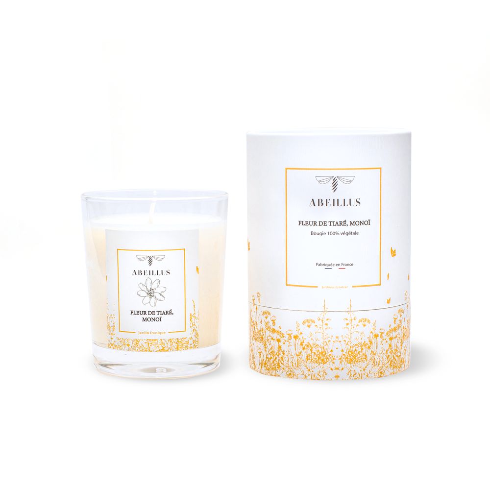 Cadeaux - Jardin du monde - Bougies Made in France - Cire végétale - ABEILLUS FRAGRANCE