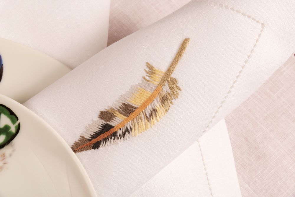 Linge de table textile - Linge de table NOUVELLES PLUMES - RENAISSANCE
