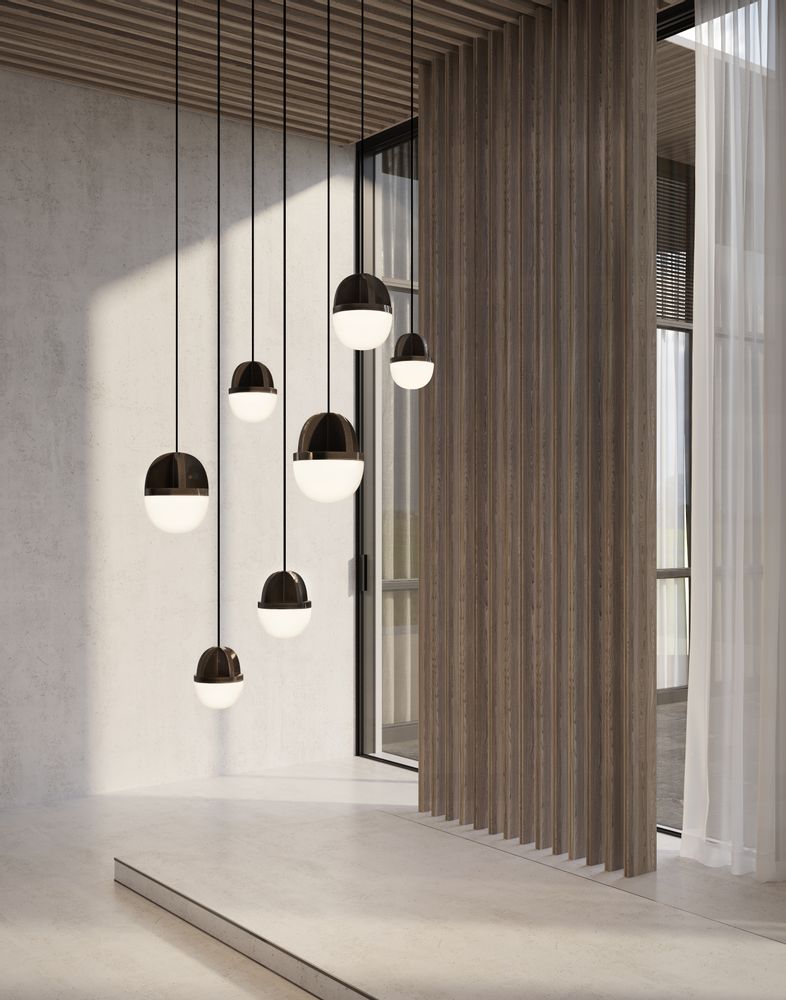 Hanging lights - HALF & HALF - CEILING LAMP - HIND RABII LIGHTING STUDIO